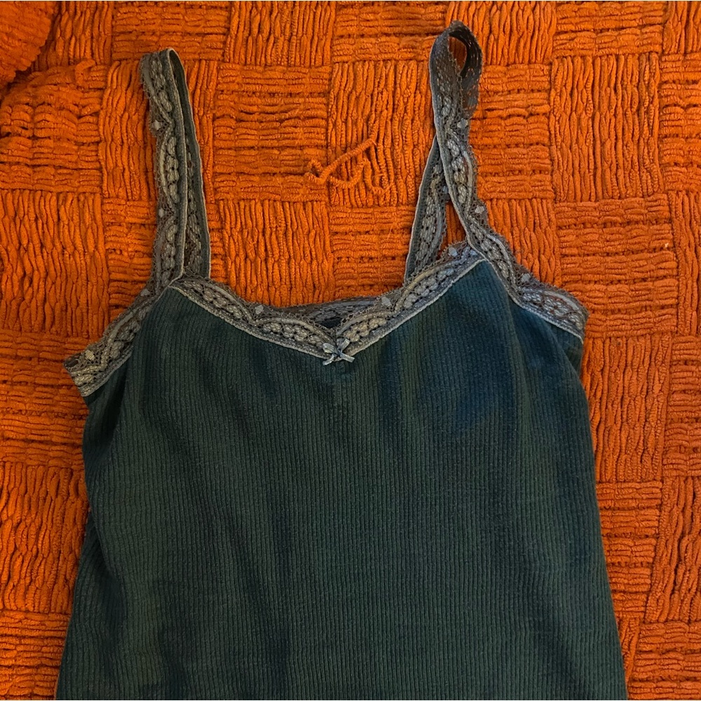 Hollister lace trim tank top